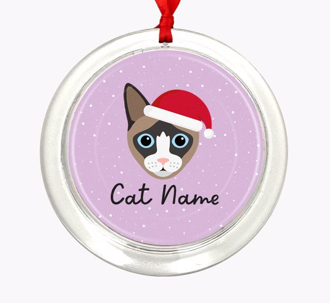 Snow: Personalized {breedCommonName} Christmas Decoration